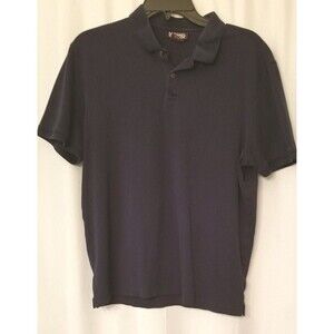 Michael Kors Unisex Polo Shirt Navy Blue Designer Classic Americana Logo Medium